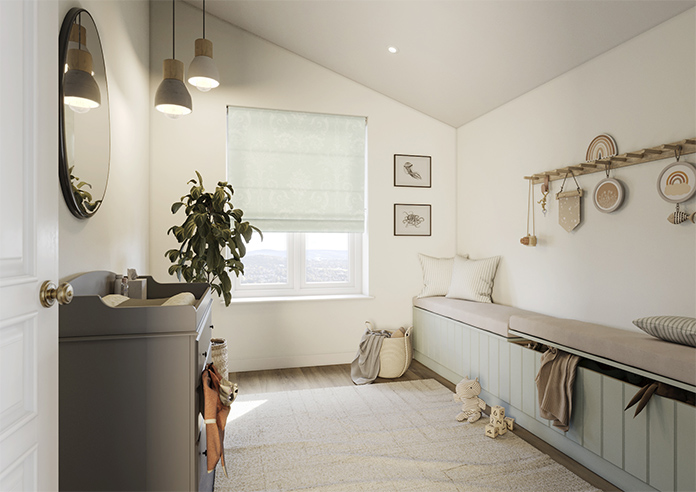 Laura Ashley Josette, Duck Egg - Roman Blind - Image 6